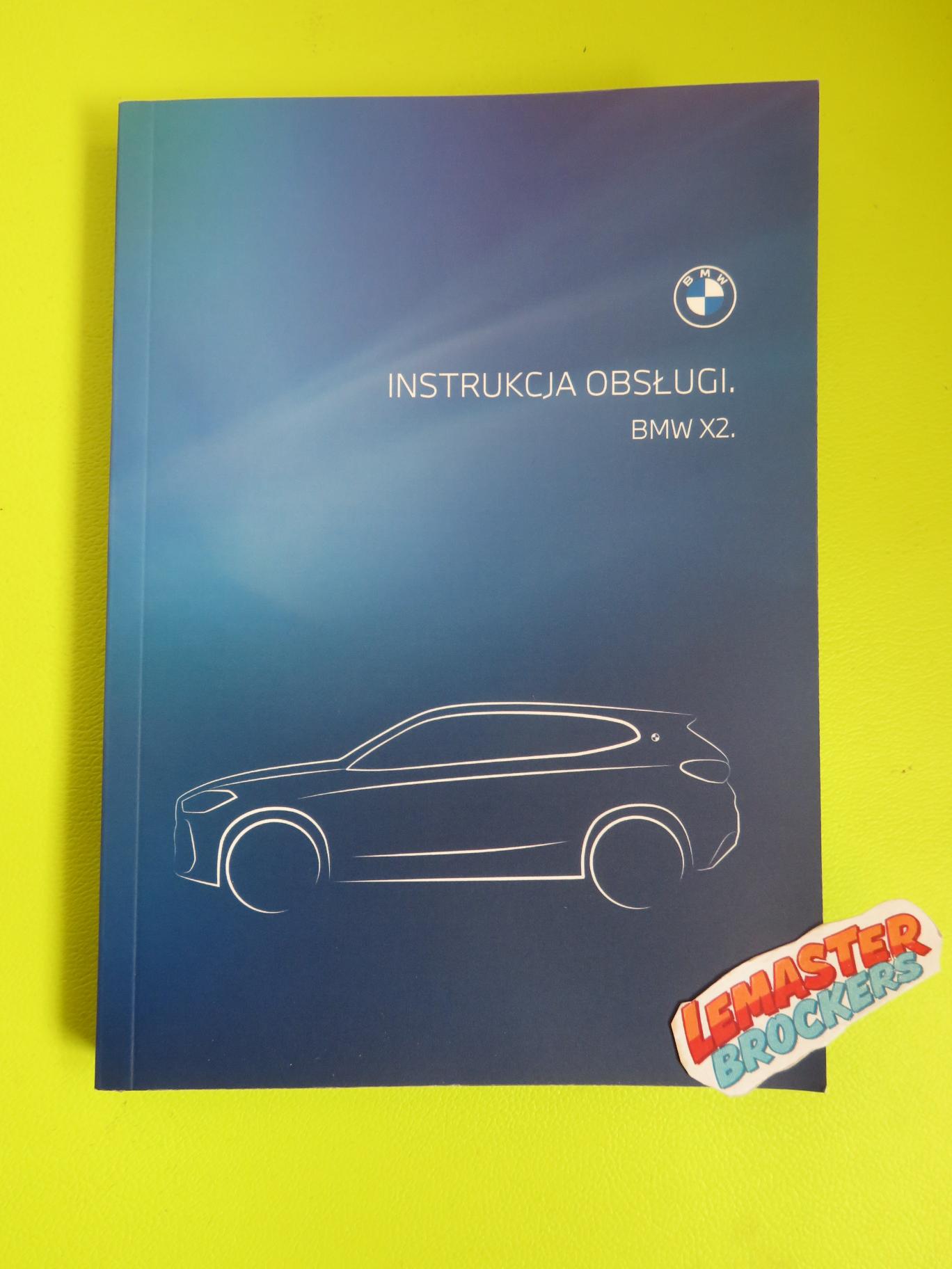 NOTICE MANUEL BMW X2 (POLONAIS) - VERSION ORIGINALE