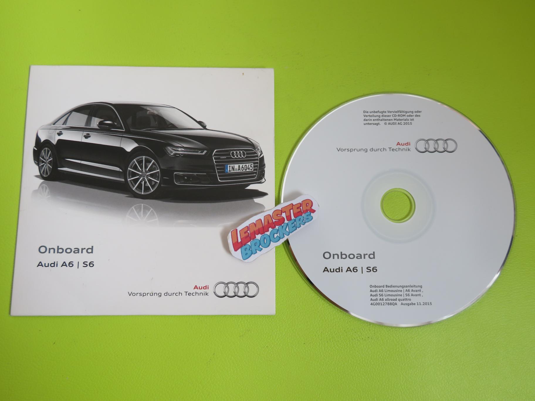 CD-ROM ONBOARD AUDI A6 / S6 (NÉERLANDAIS) - ÉDITION 11/2015