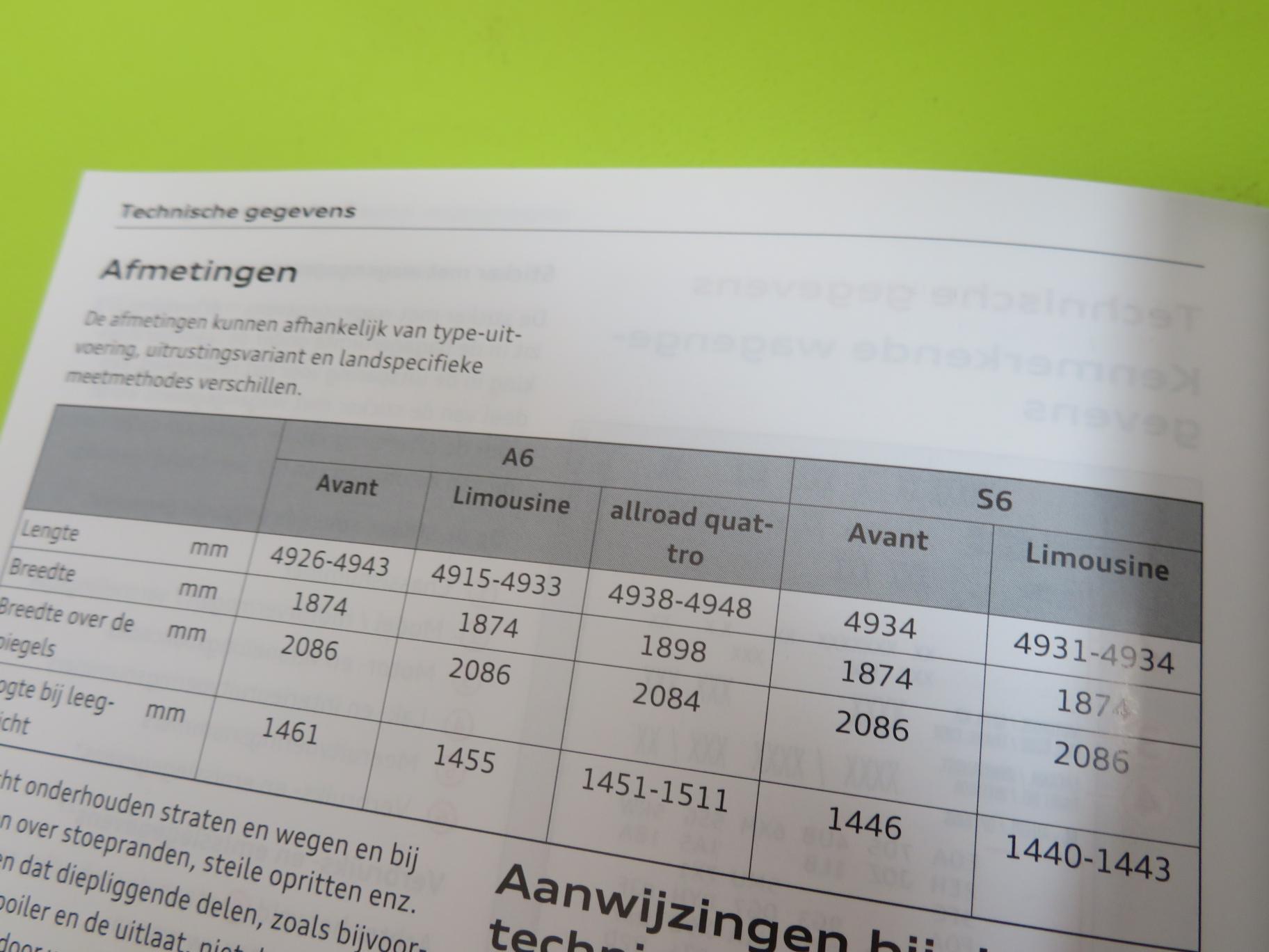 notice-manuel-audi-a6-s6-rs6-neerlandais.