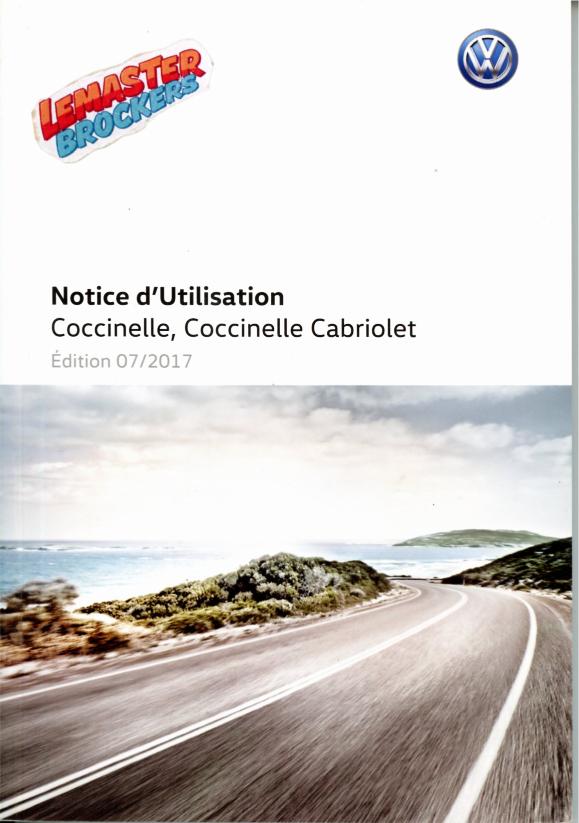 NOTICE DUTILISATION VW COCCINELLE / CABRIOLET - 2017