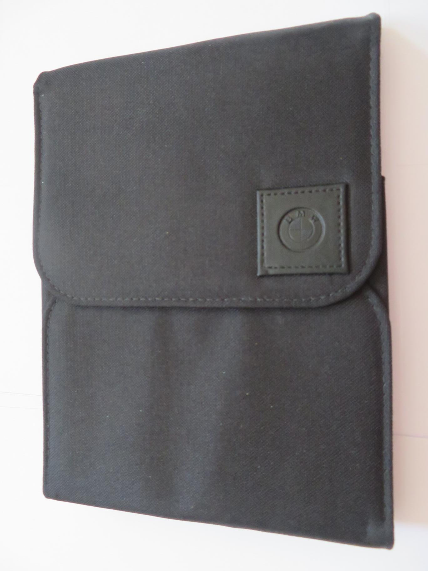 pochette-originale-bmw-manuel-notice-aspect-textile-noir-16x22