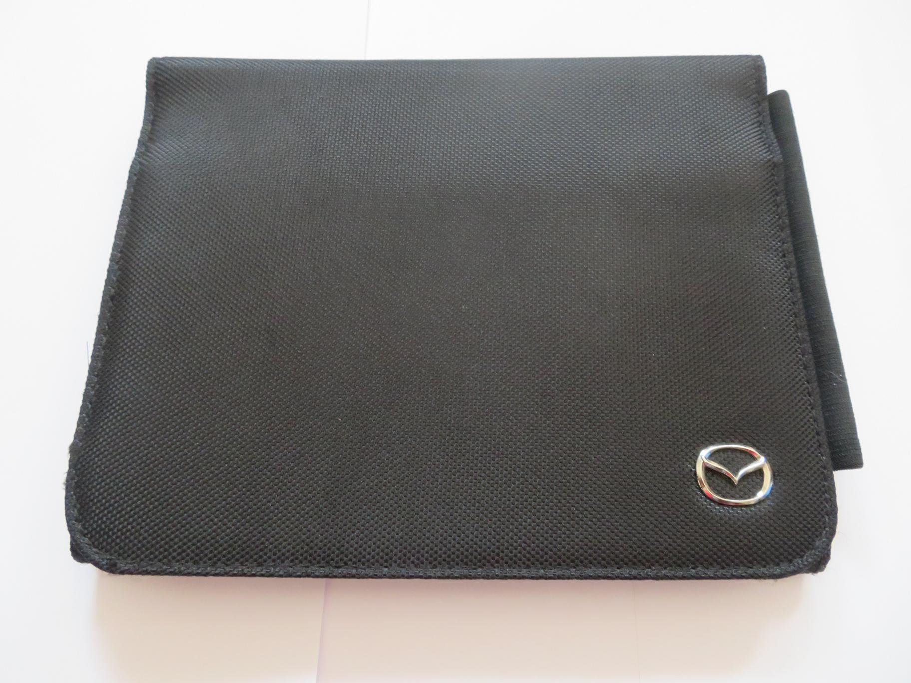 pochette-mazda-originale-notice-documents-aspect-textile-noir