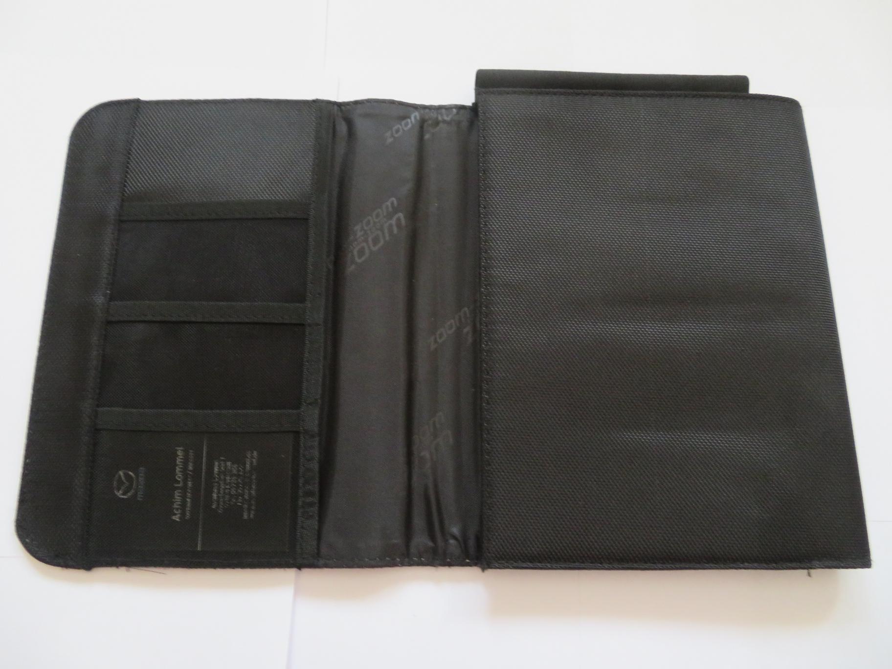 pochette-mazda-originale-notice-documents-aspect-textile-noir