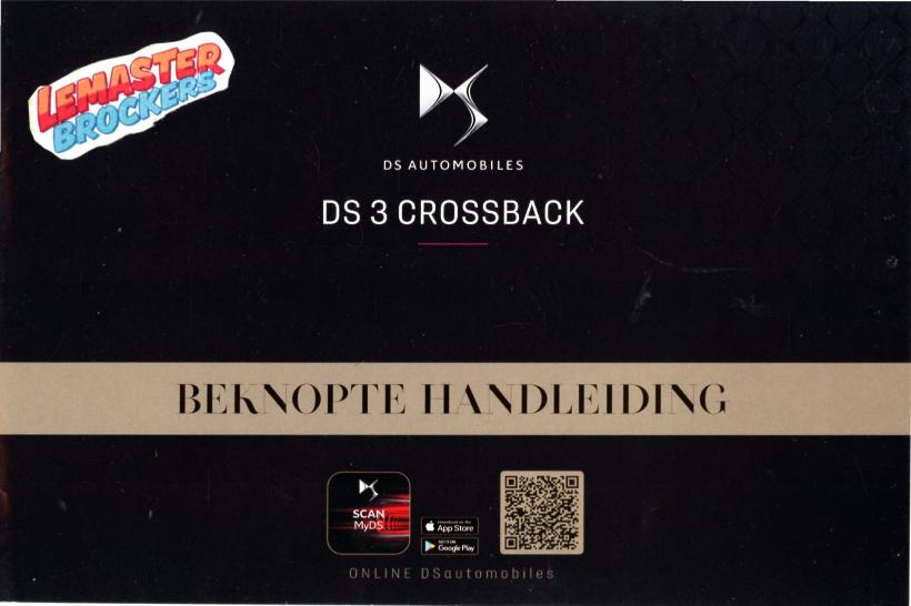 BEKNOPTE HANDLEIDING DS 3 CROSSBACK - NÉERLANDAIS