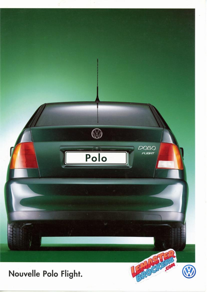 BROCHURE VOLKSWAGEN POLO FLIGHT 1996