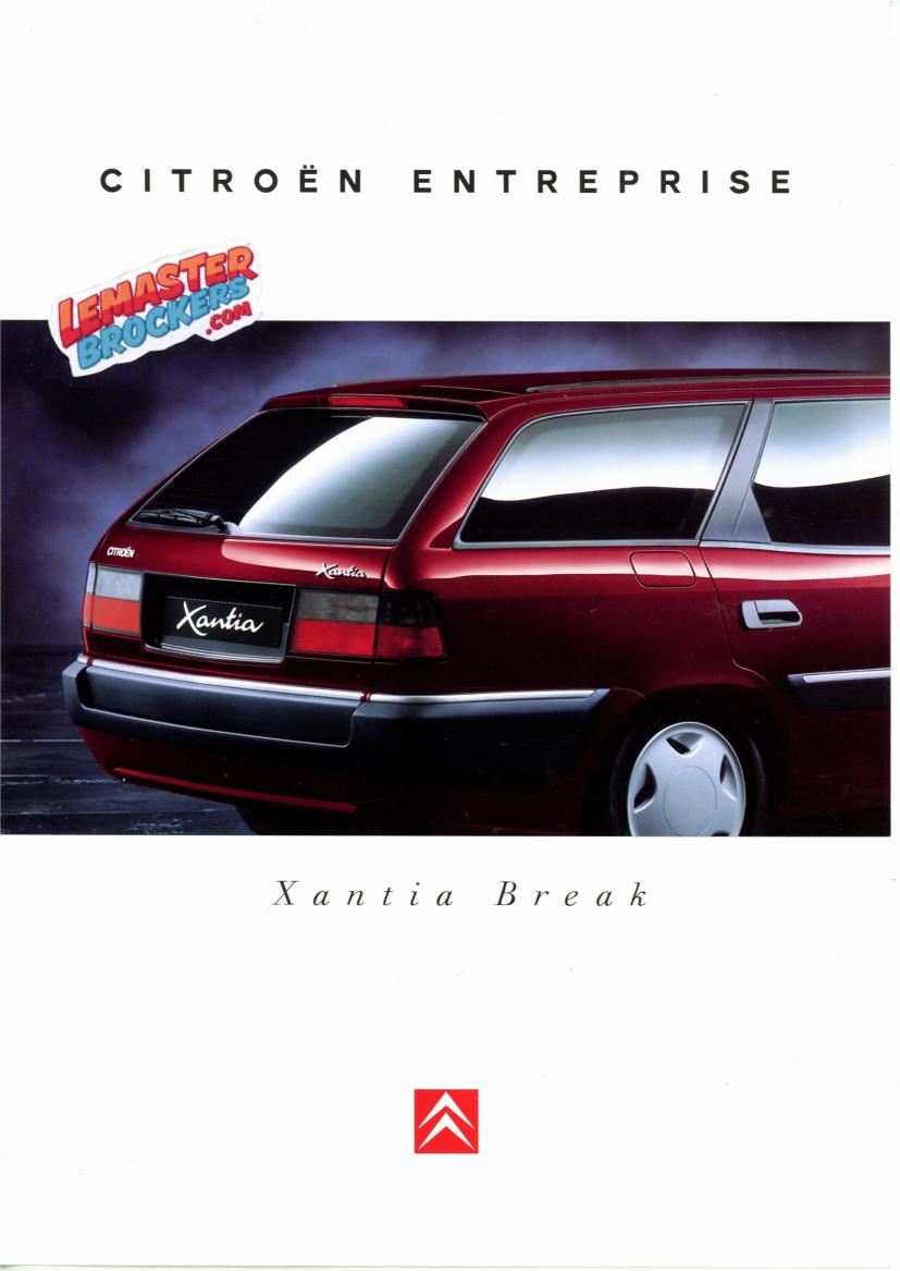 BROCHURE CITROËN XANTIA BREAK ENTREPRISE 1995