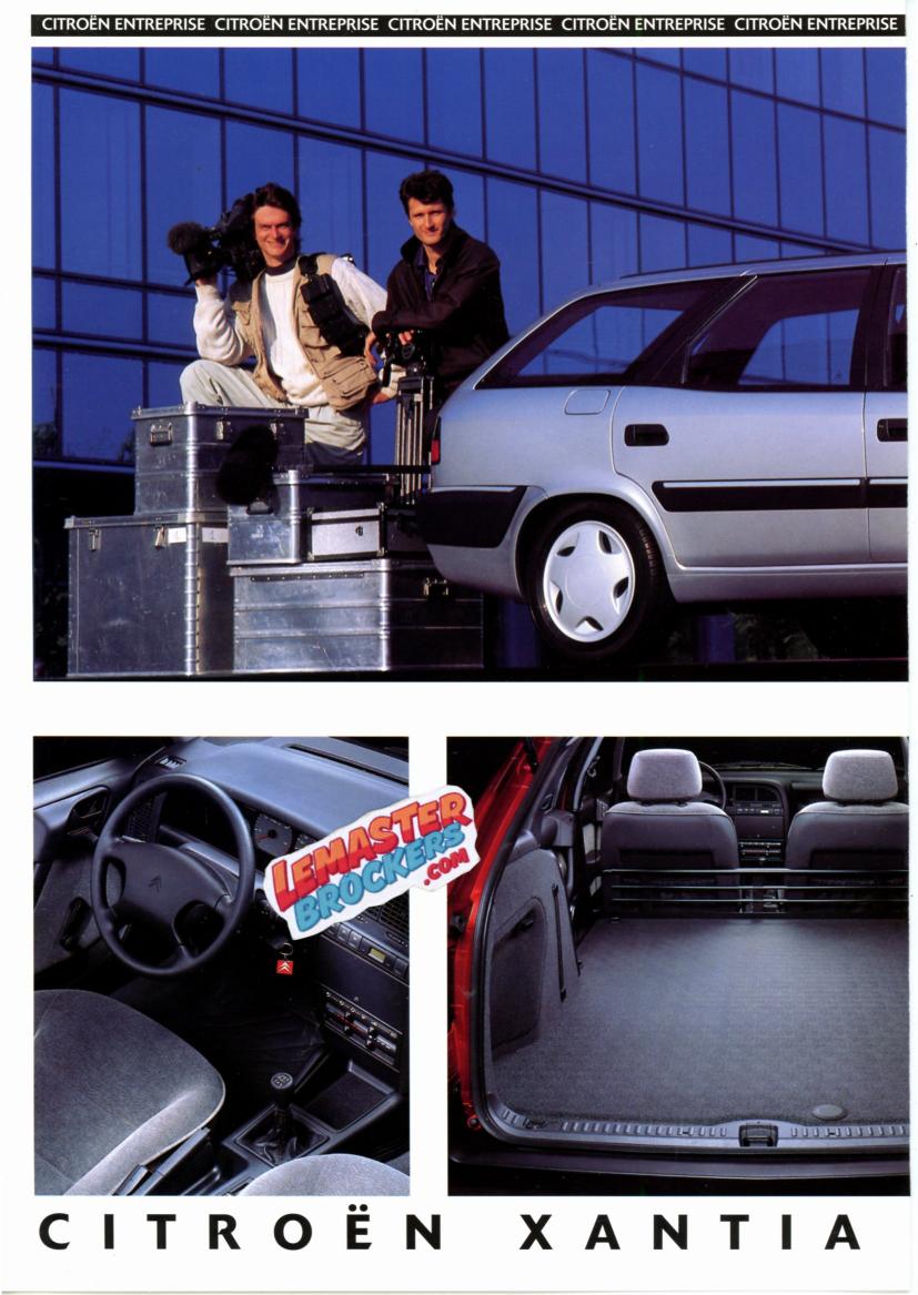 BROCHURE CITROËN XANTIA BREAK ENTREPRISE 1995