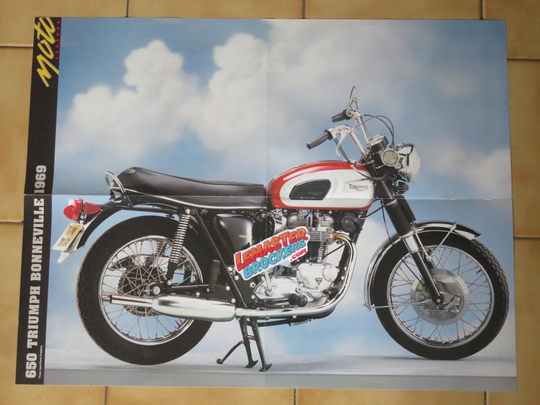 poster-moto-triumph-650-bonneville-1969