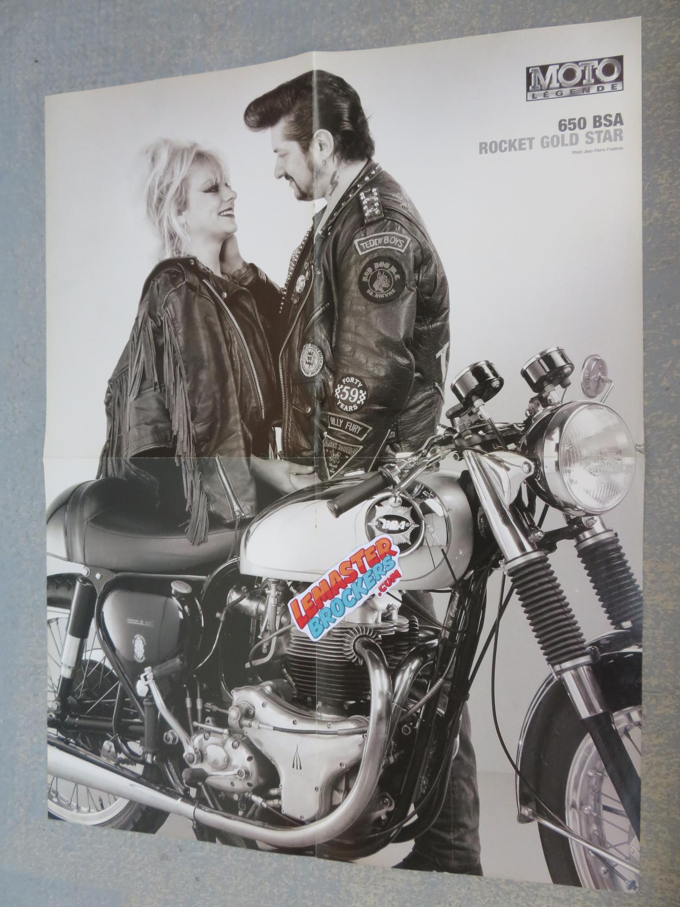 poster-moto-650-bsa-rocket-gold-star
