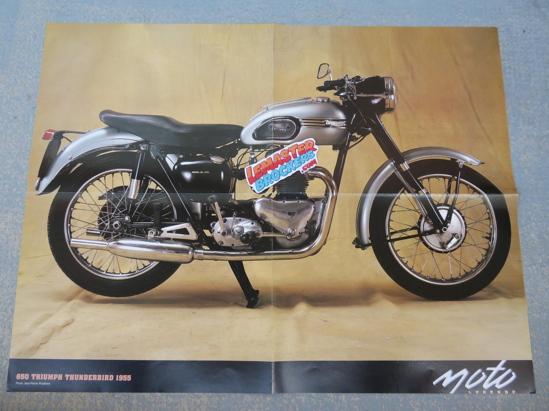 poster-moto-650-triumph-thunderbird-1955