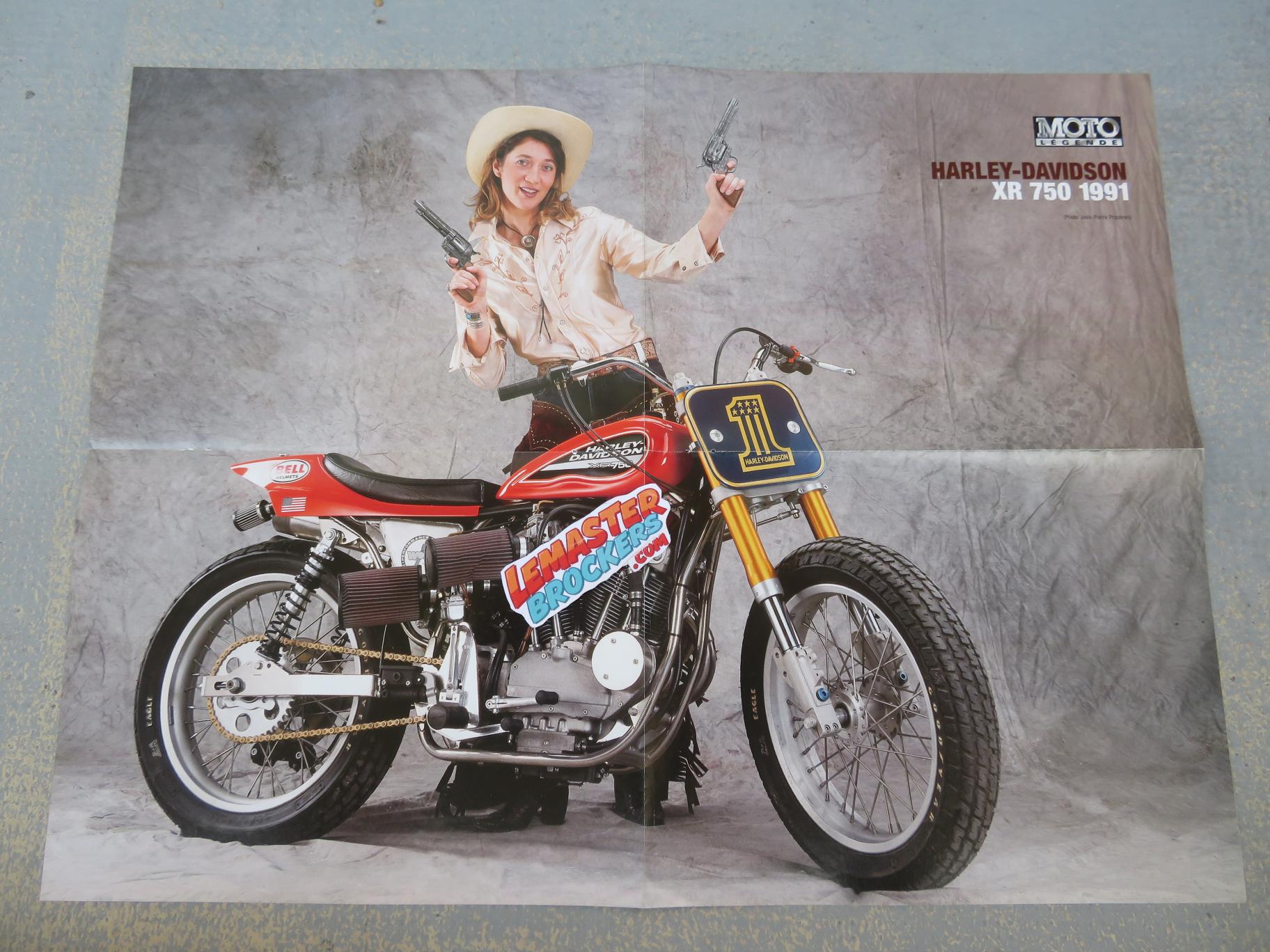 poster-moto-harley-davidson-xr750-1991