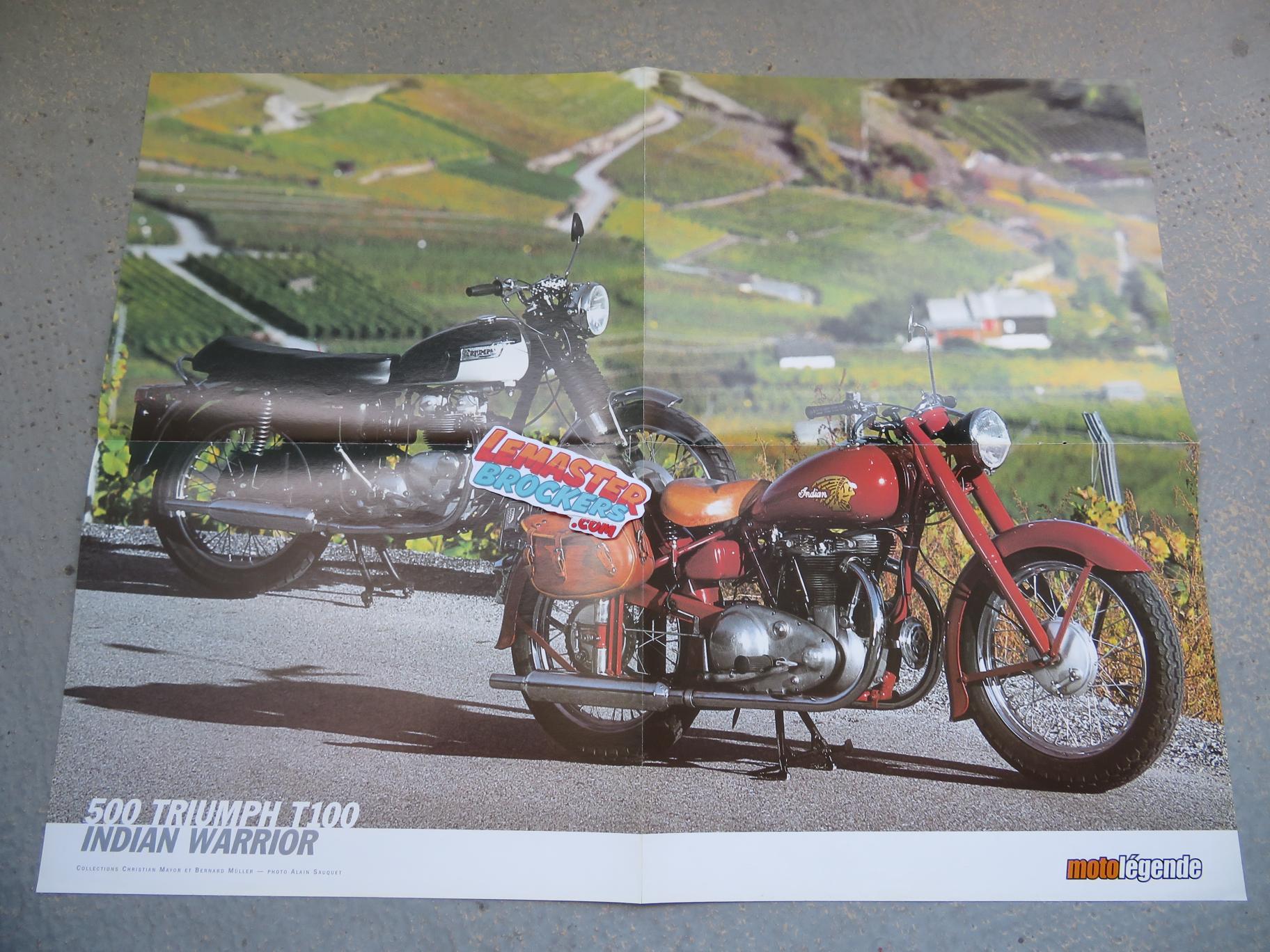 poster-moto-500-triumph-t100-indian-warrior