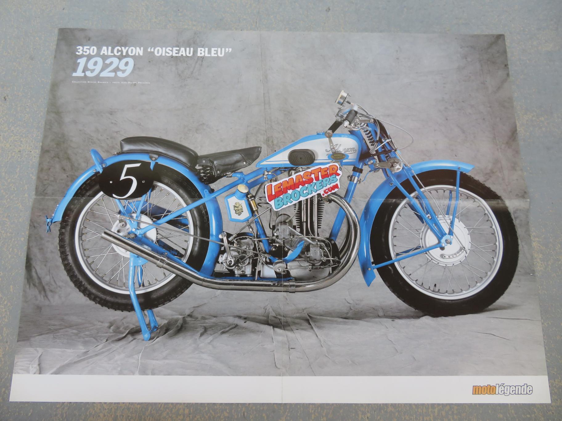 poster-moto-350-alcyon-oiseau-bleu-1929