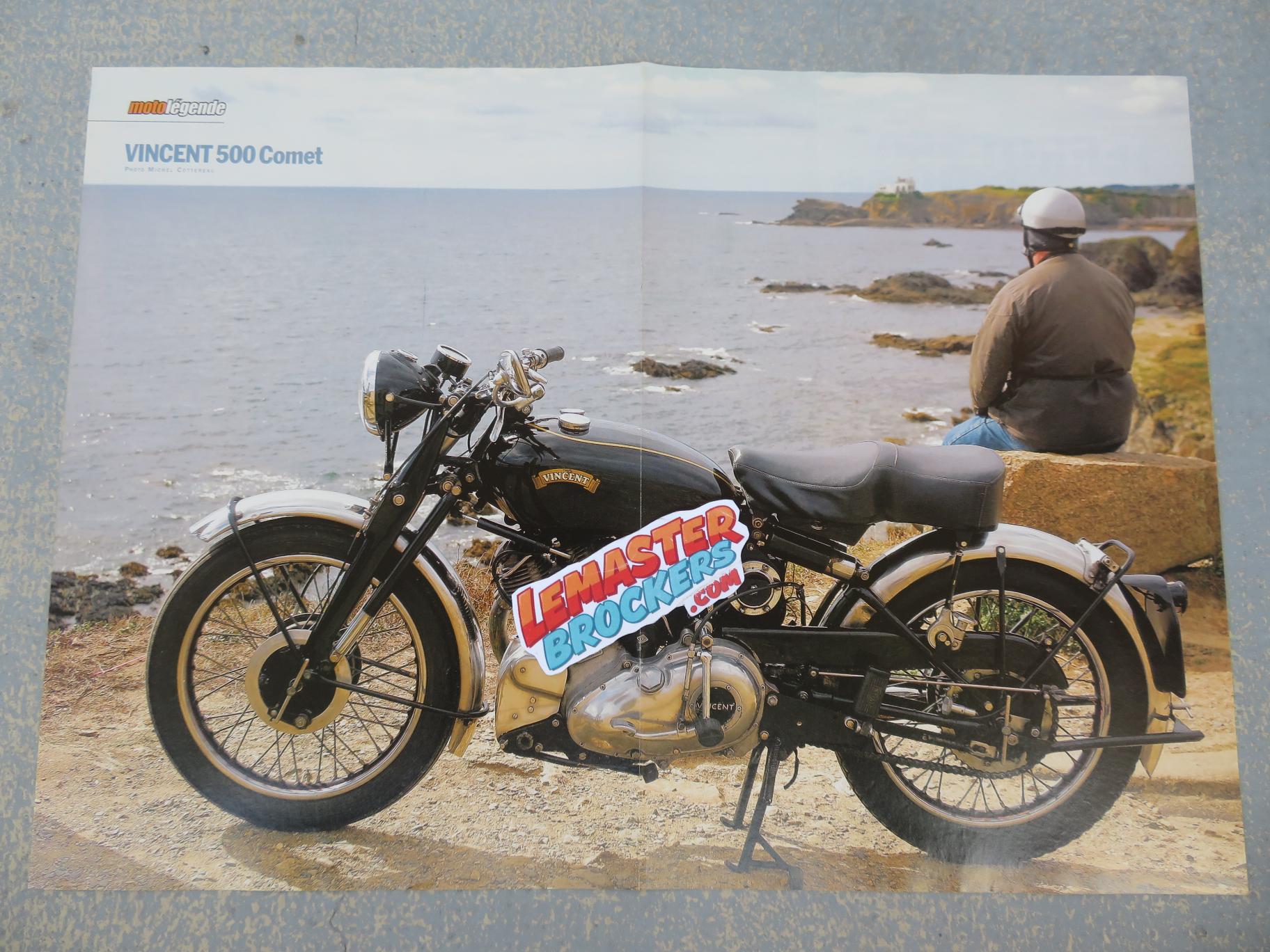 POSTER MOTO VINCENT 500 COMET