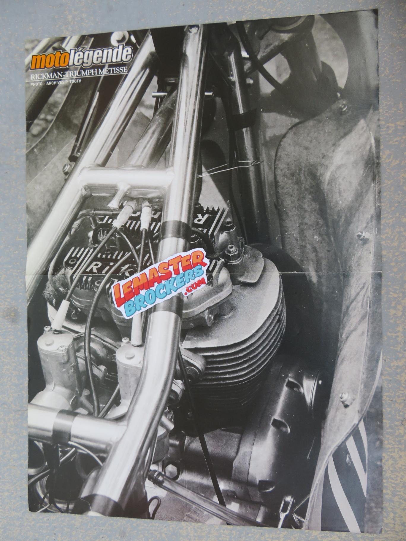 POSTER MOTO RICKMAN TRIUMPH METISSE