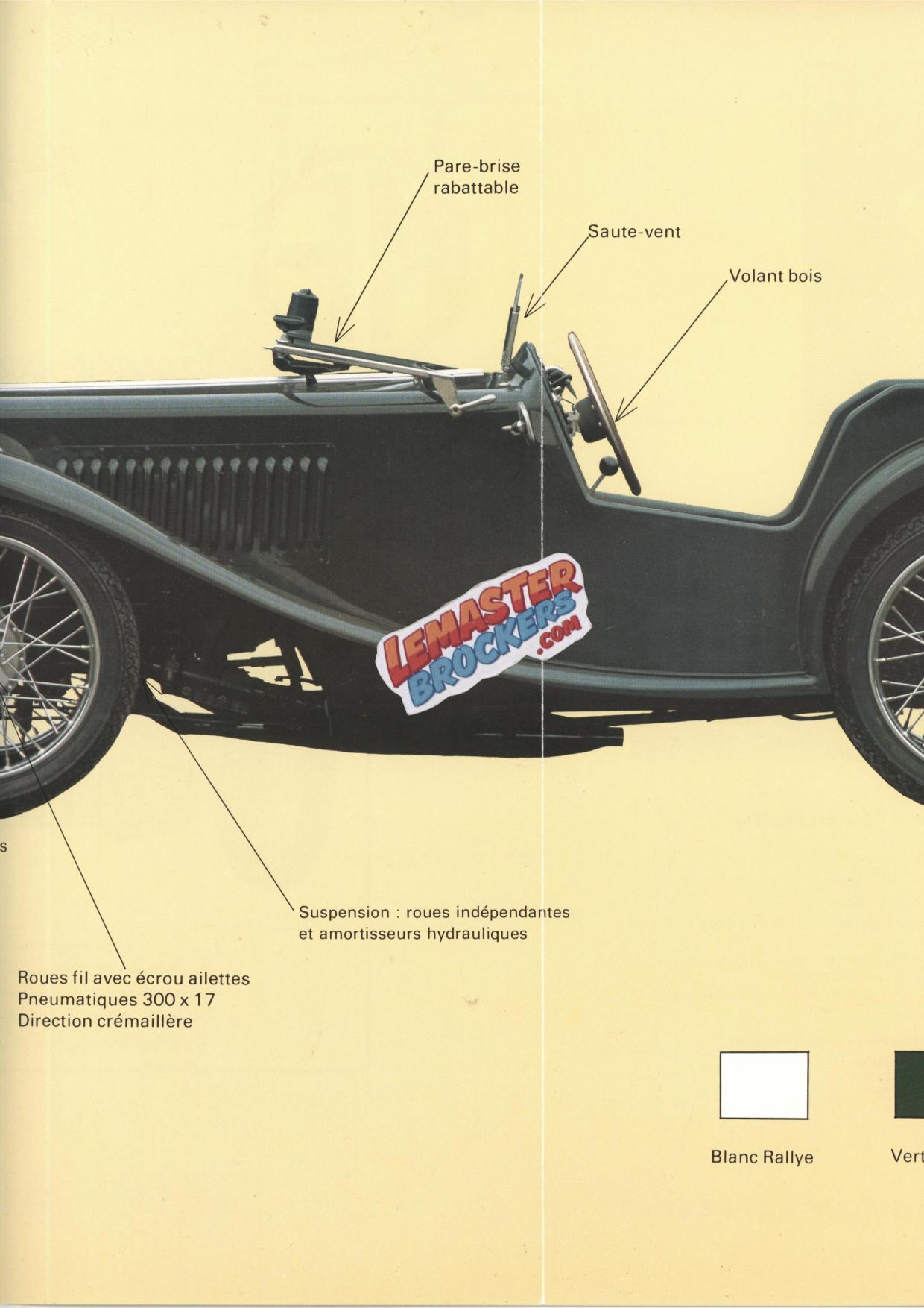 Brochure ERAD Midget Cycle Car avec moteur diesel Kubota 600 cm³