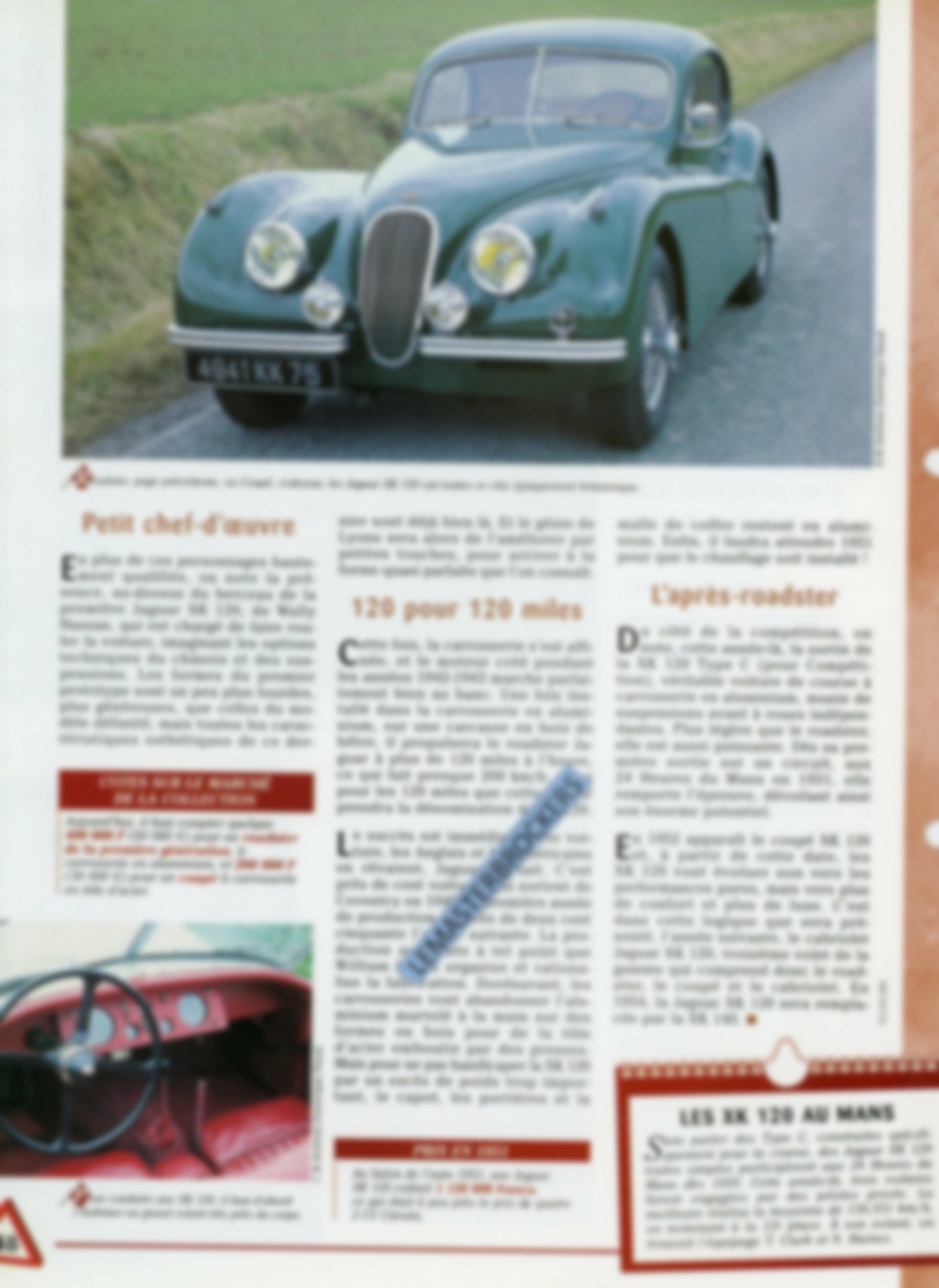 FICHE-AUTO-JAGUAR-XK-1948-LITTÉRATUREAUTOMOBILE-LEMASTERBROCKERS