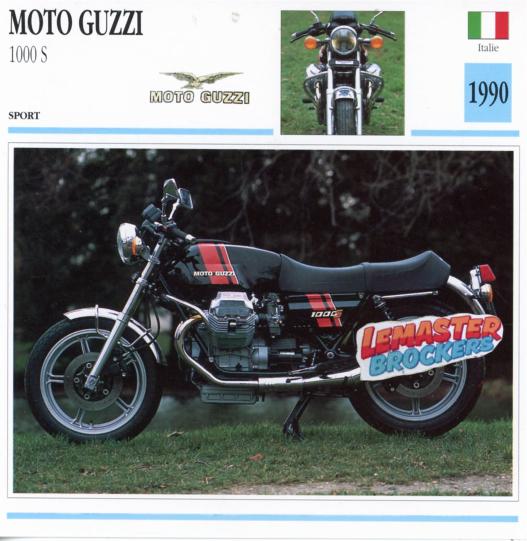 FICHE MOTO-GUZZI 1000 S 1990
