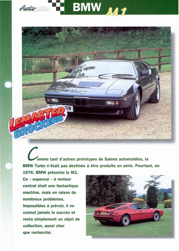 FICHE BMW M1
