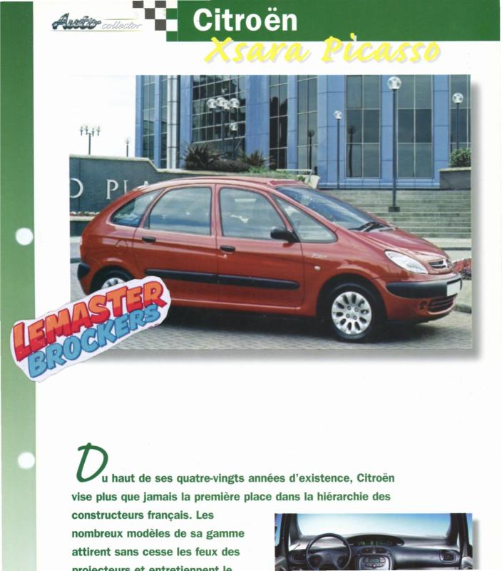 FICHE CITROEN XSARA PICASSO