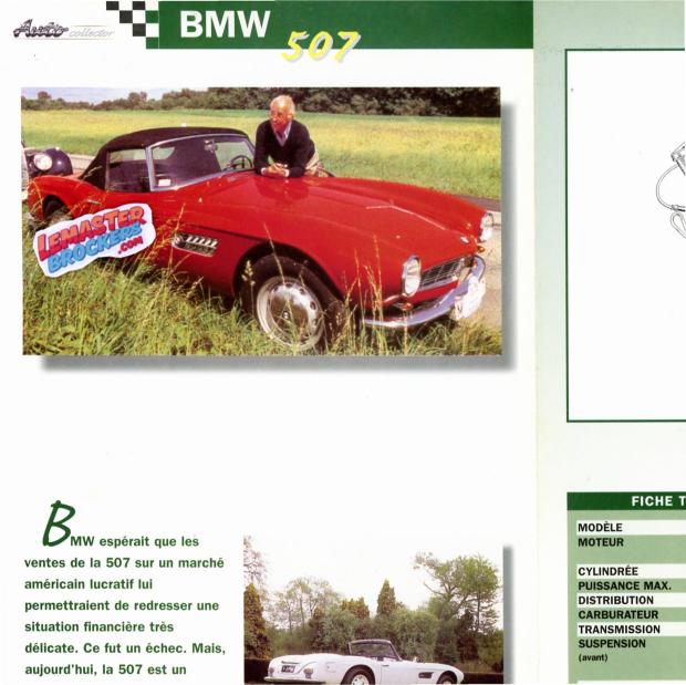 FICHE AUTO BMW 507
