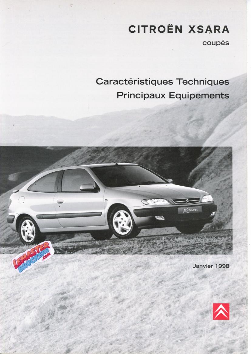 brochure-citroen-xsara-caracteristiques-1998