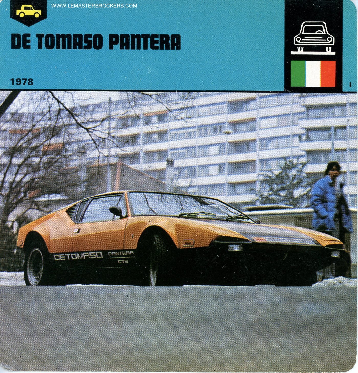 FICHE DETOMASO PANTERA CARS-CARD