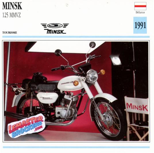 FICHE MOTO MINSK 125 MMVZ 1991