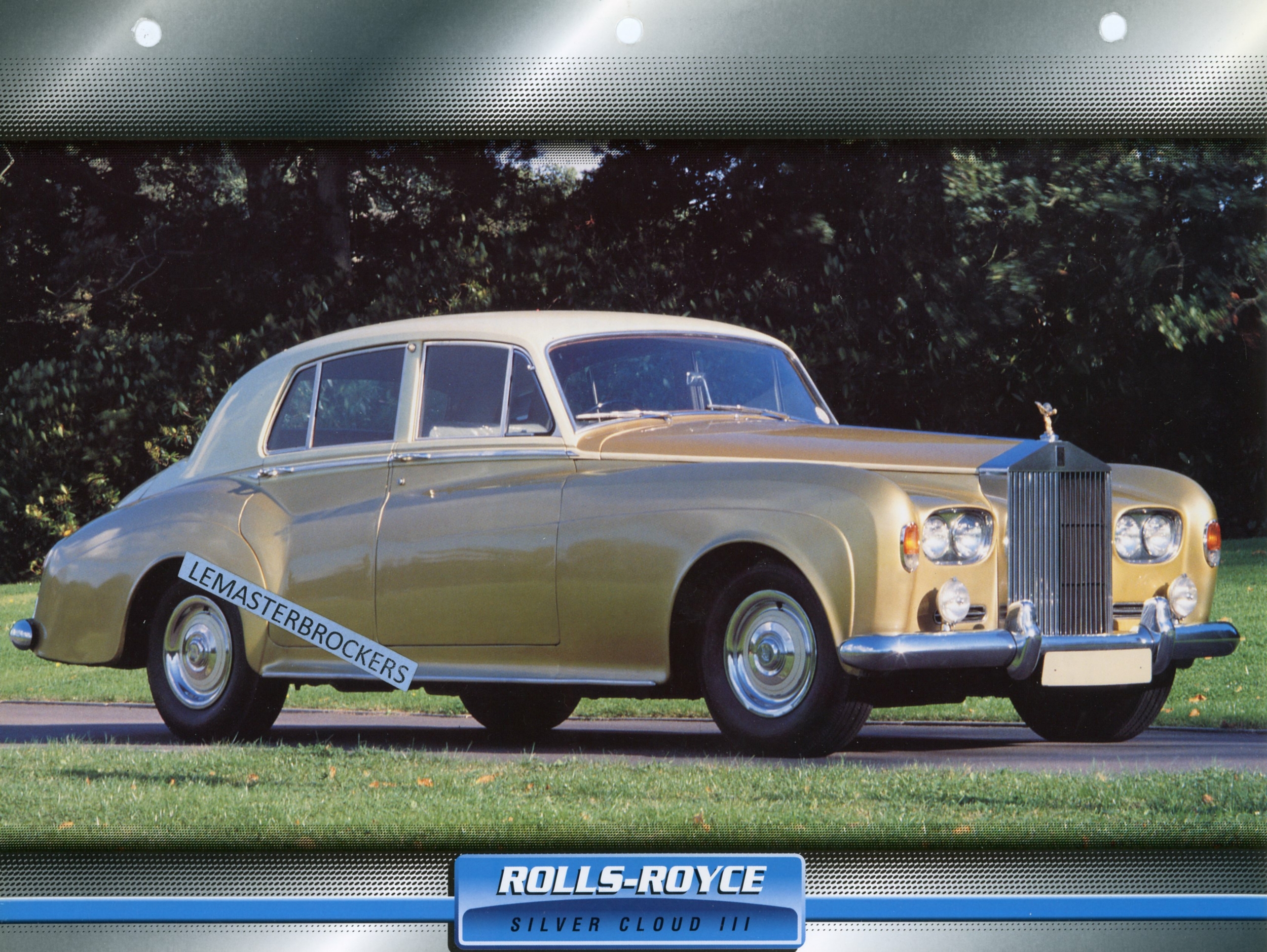 ROLLS-ROYCE SILVER CLOUD 1962 - FICHE TECHNIQUE - FICHE AUTO - ATLAS LITTÉRATURE AUTOMOBILE