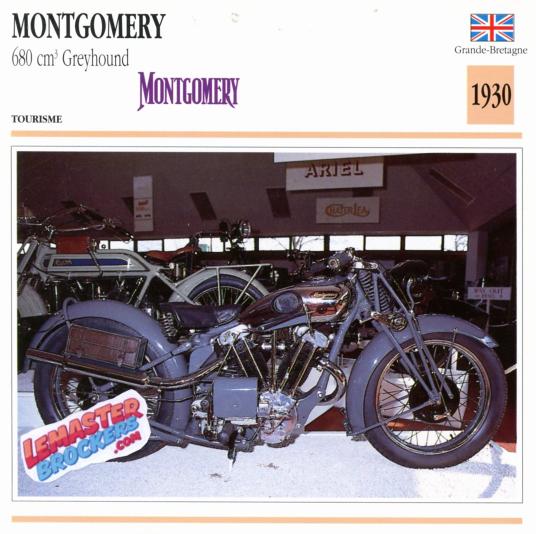FICHE MOTO MONTGOMERY 680 GREYHOUND 1930