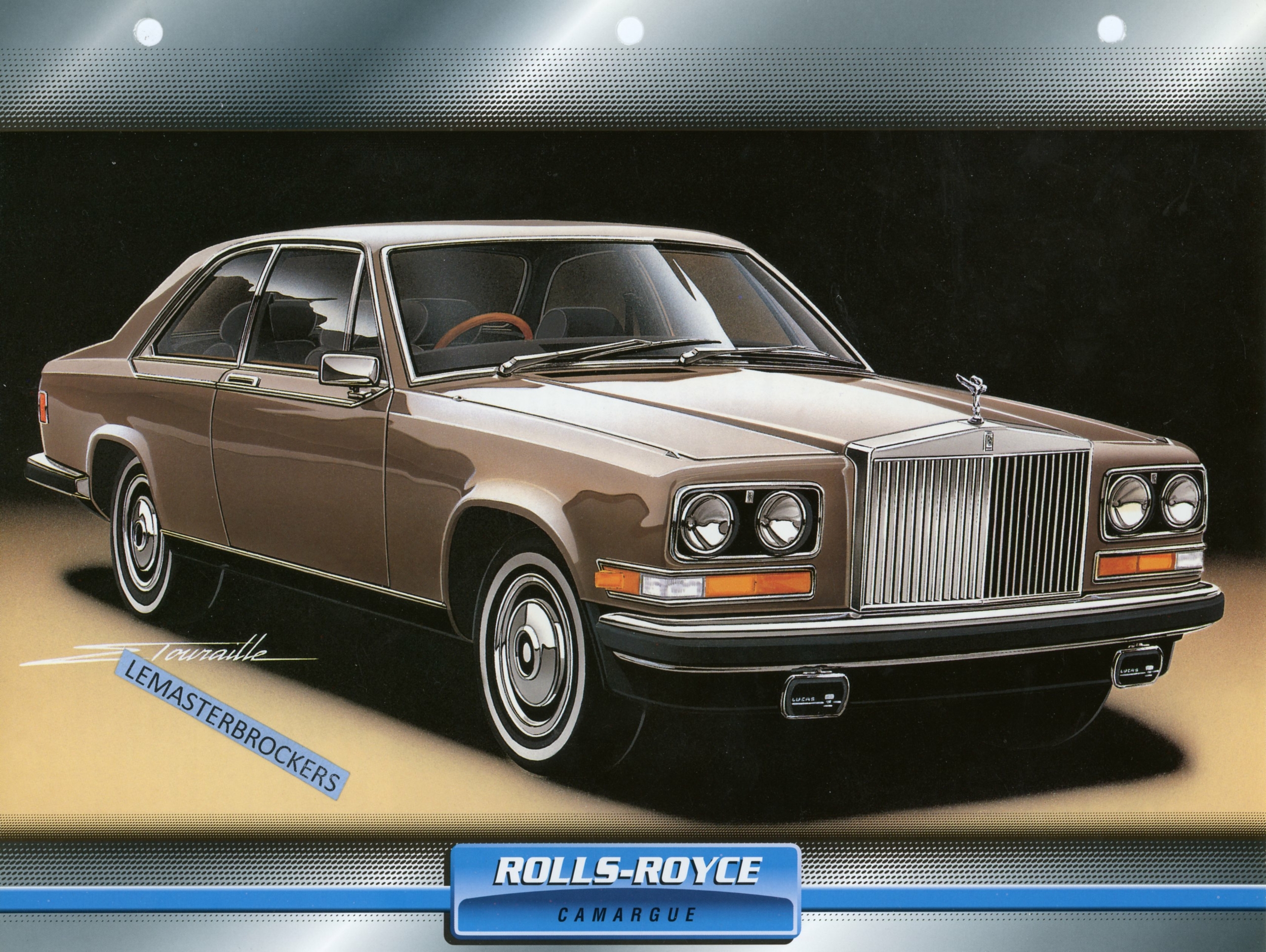 ROLLS-ROYCE CAMARGUE 1975 - FICHE TECHNIQUE - FICHE AUTO - ATLAS LITTÉRATURE AUTOMOBILE