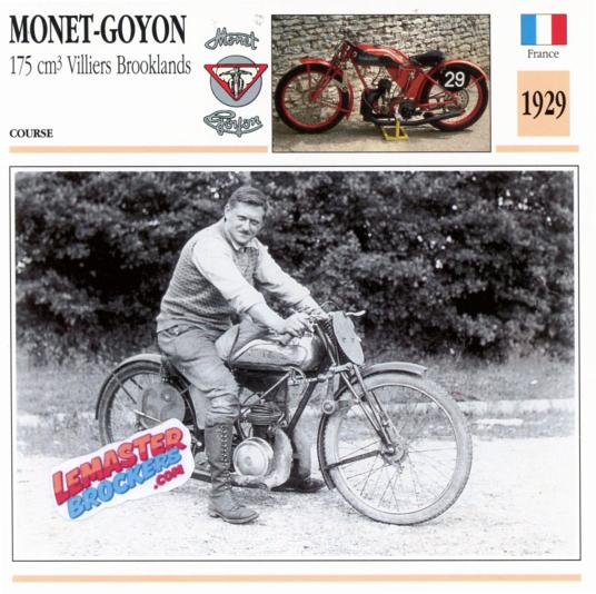 MONET-GOYON 175 VILLIERS BROOKLANDS 1929