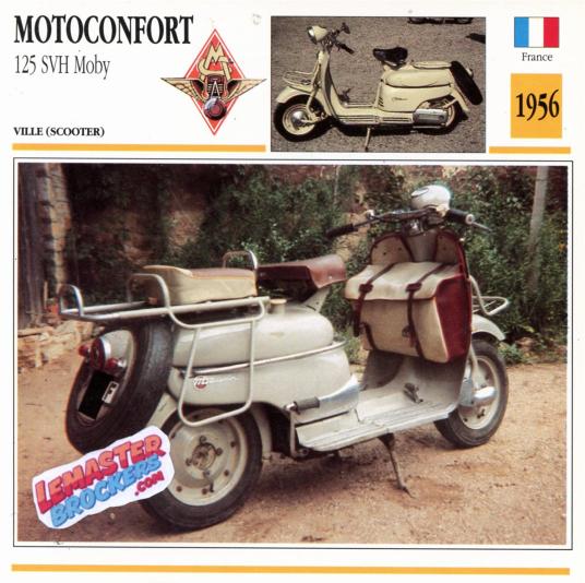 FICHE SCOOTER MOTOCONFORT 125 SVH MOBY 1956