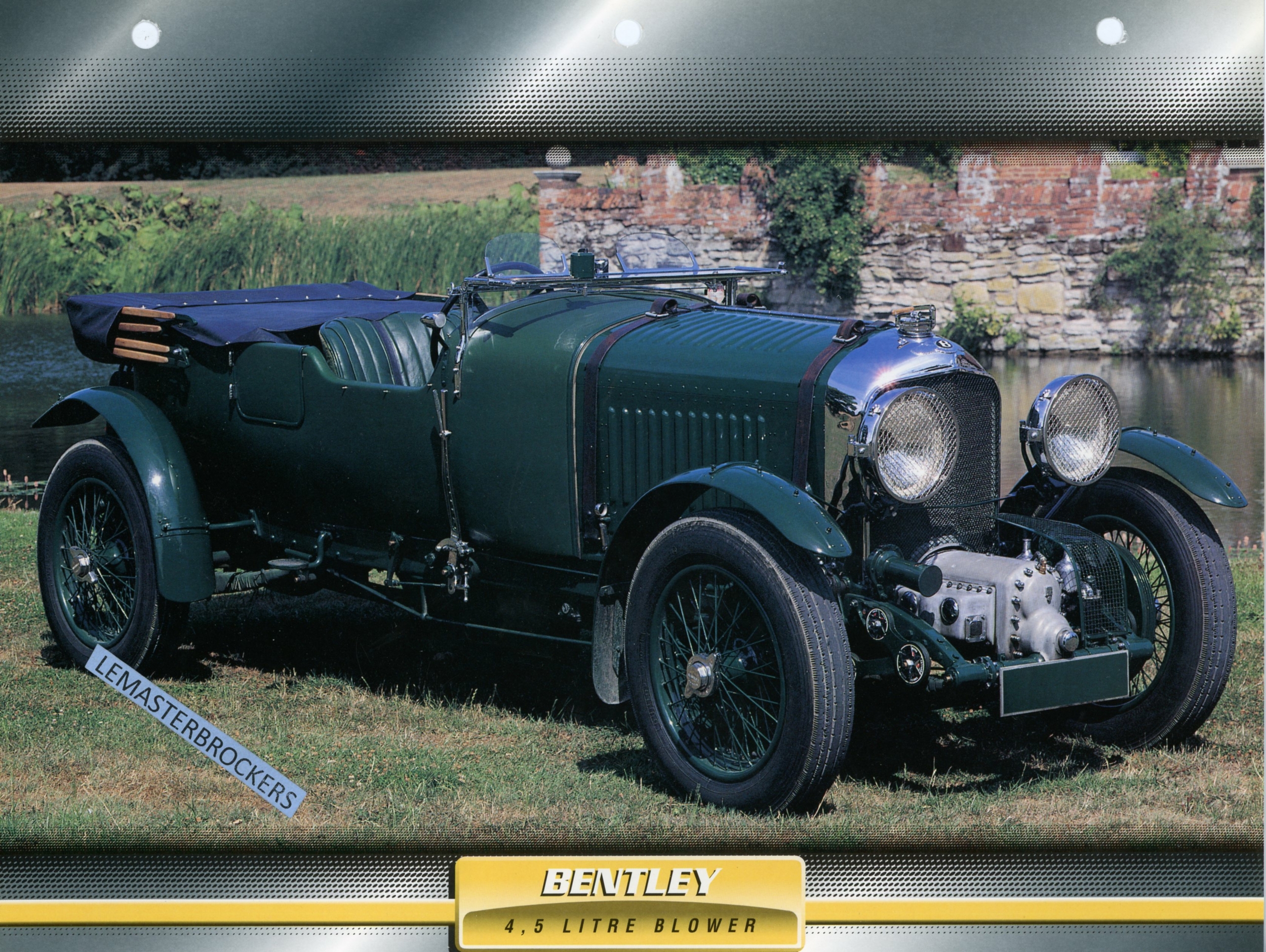BENTLEY BLOWER 1923 - FICHE TECHNIQUE - FICHE AUTO - ATLAS LITTÉRATURE AUTOMOBILE