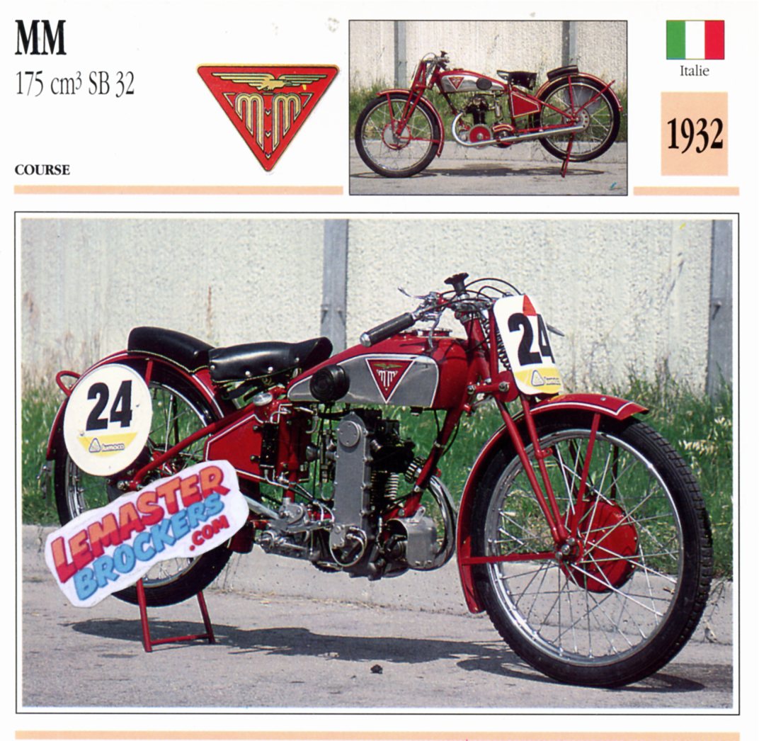 FICHE MOTO MM 175 SB 32 1932