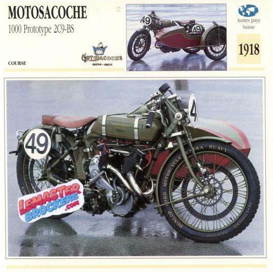 FICHE MOTOSACOCHE 1000 PROTOTYPE 2C9-BS 1918