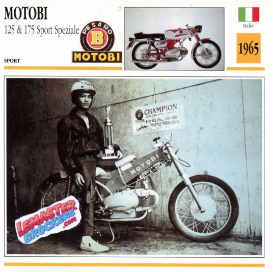 FICHE MOTOBI 125 ET 175 SPORT SPEZIALE 1965