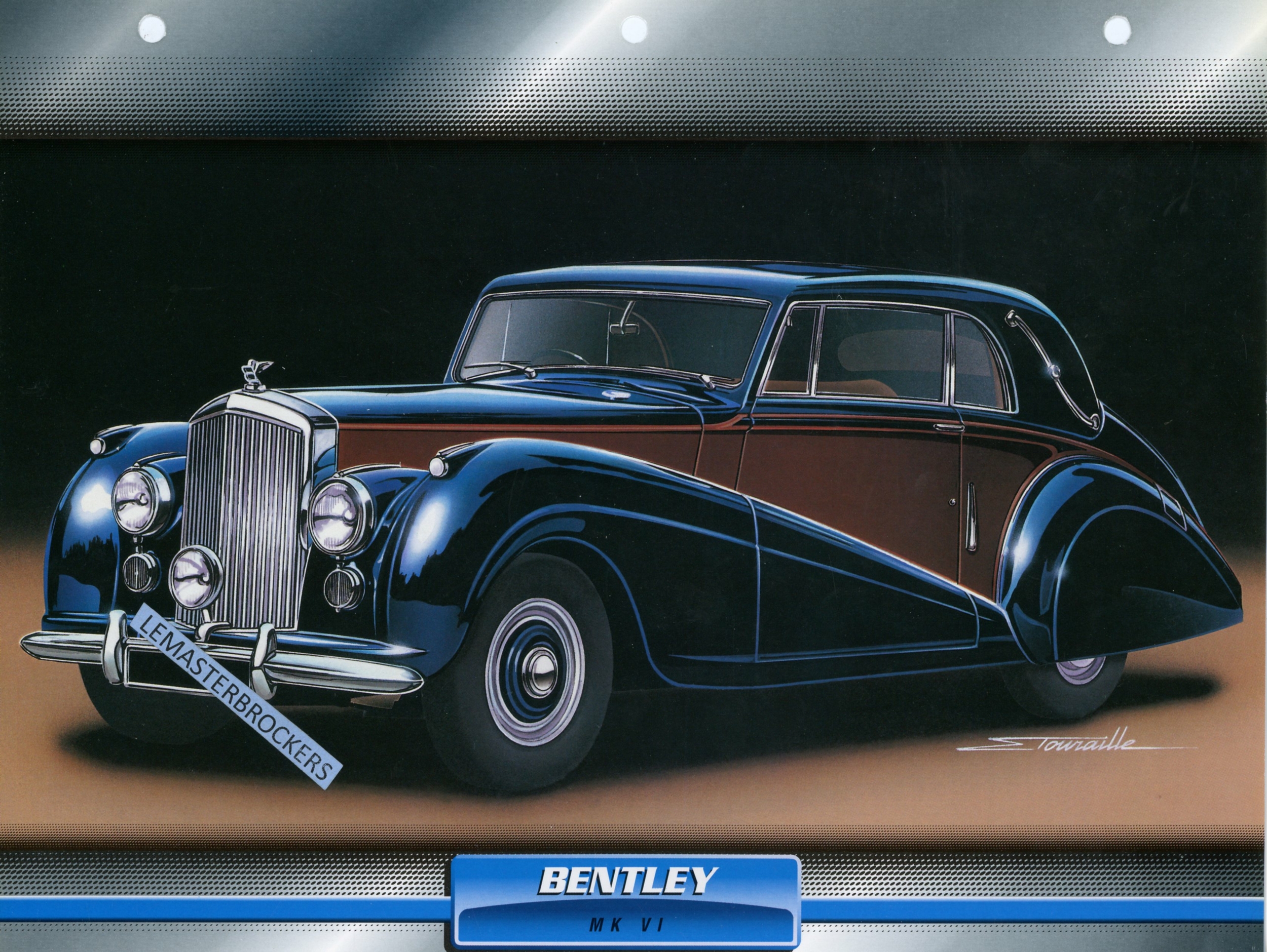 BENTLEY MK VI 1946 - FICHE TECHNIQUE - FICHE AUTO - ATLAS LITTÉRATURE AUTOMOBILE