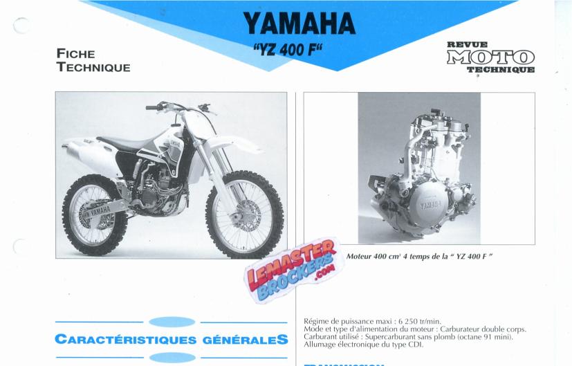 fiche-moto-technique-yamaha-yz400-f-etai-2001