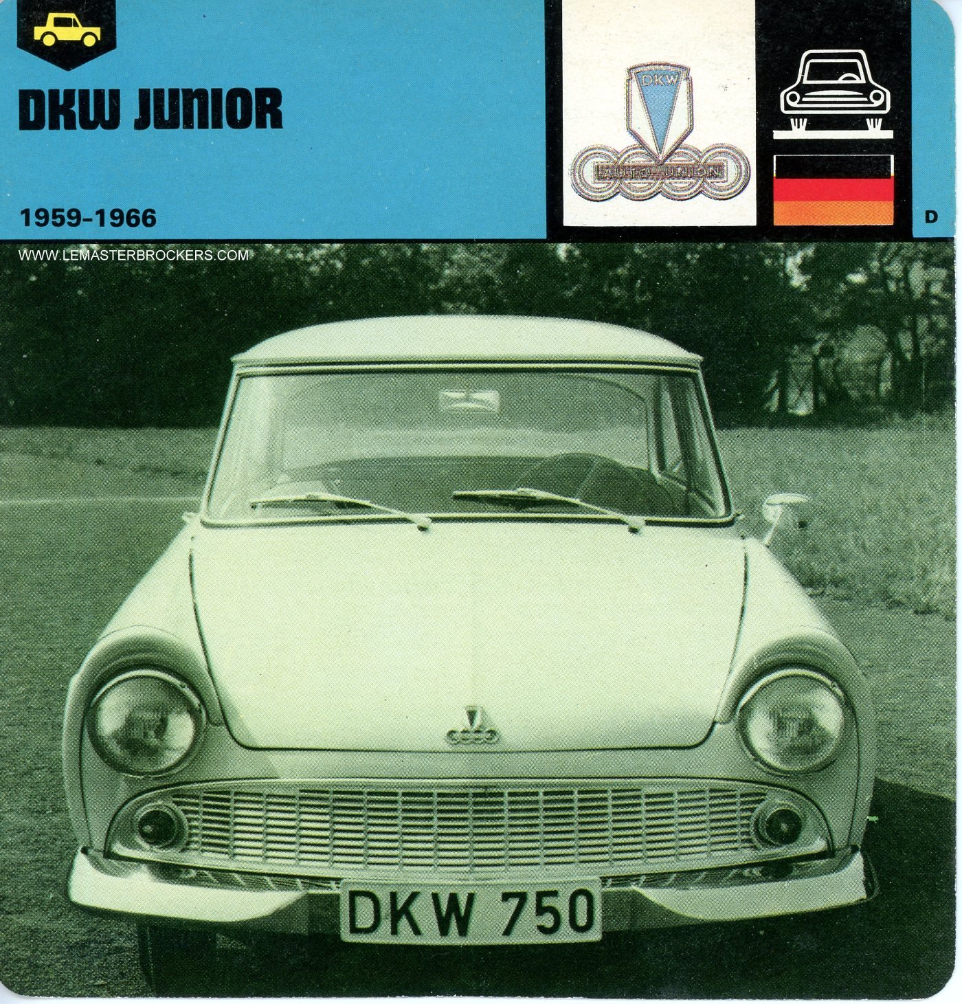 FICHE DKW JUNIOR 1959-1966