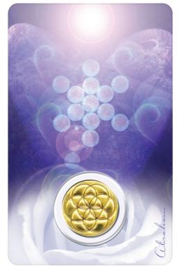 Médaille Archange Haniel – carte  Intuition &amp; Harmonie