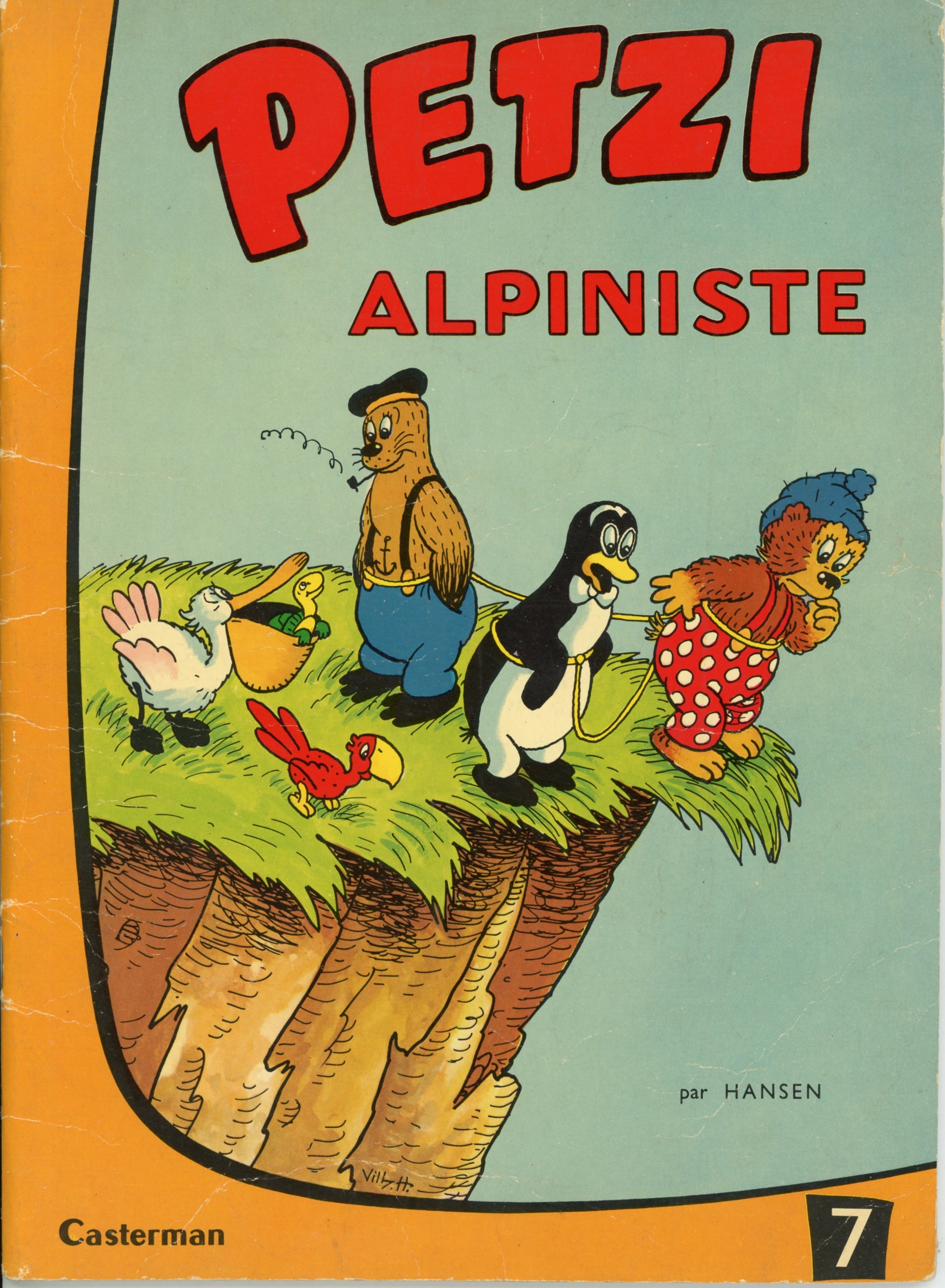 PETZI ALPINISTE N°7 - 1967 - BD CASTERMAN