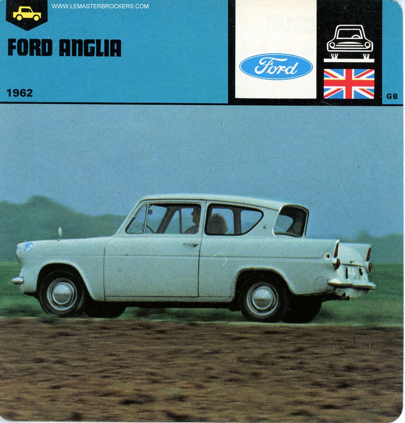 FICHE FORD ANGLIA 1962