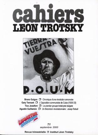 Cahiers Léon Trotsky n° 71 – Revue trimestrielle, septembre 2000