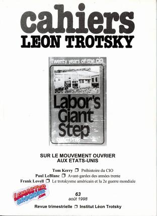 Cahiers Léon Trotsky n° 63 – Mouvement ouvrier USA