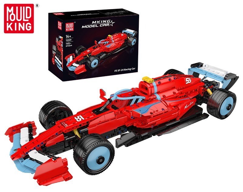 MAQUETTE VOITURE DE COURSE SF-24 EN BRIQUES TECHNIQUES MOULD KING 13209