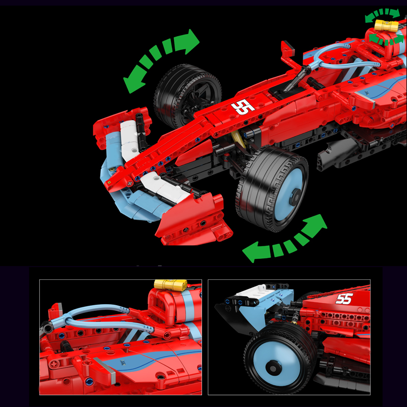 MAQUETTE VOITURE DE COURSE SF-24 EN BRIQUES TECHNIQUES MOULD KING 13209