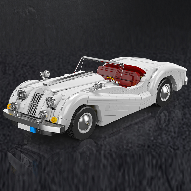 MAQUETTE VOITURE VINTAGE XK140 EN BRIQUES TECHNIQUES MOULD KING 10236