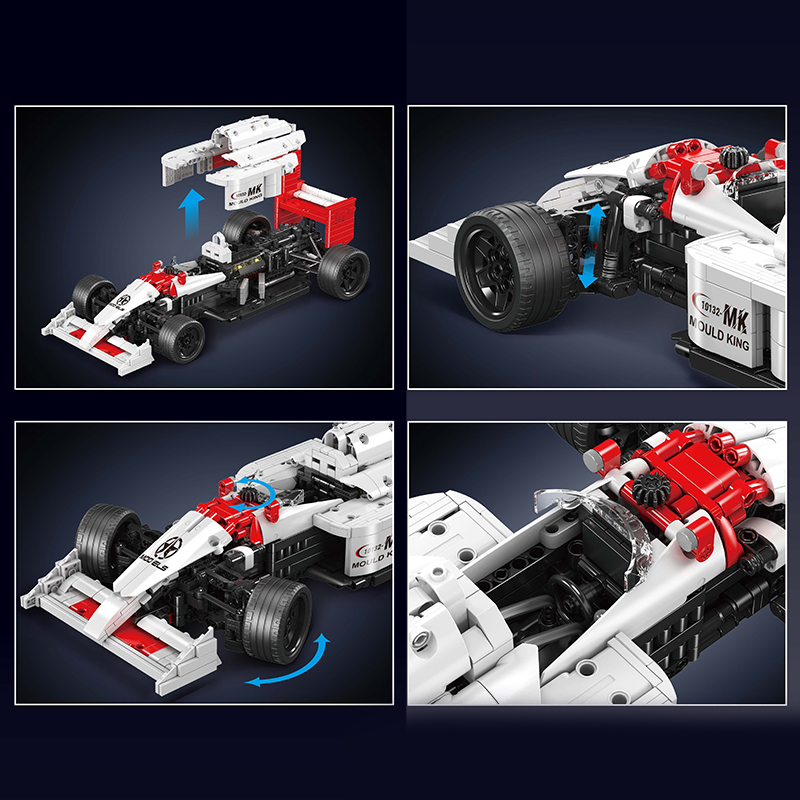 MAQUETTE VOITURE DE COURSE FORMULE MP414 EN BRIQUES TECHNIQUES MOULD KING 10132