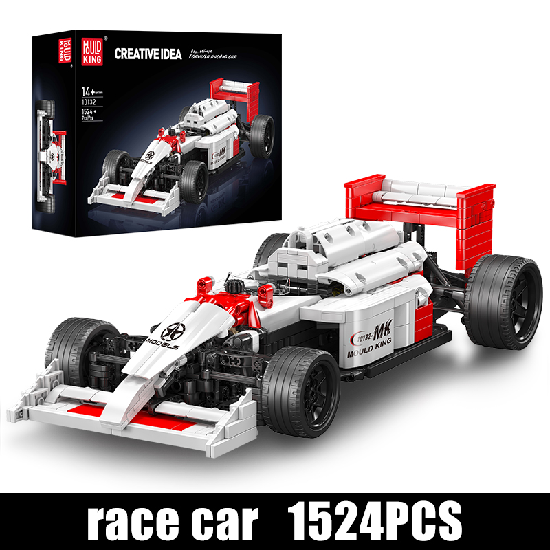 MAQUETTE VOITURE DE COURSE FORMULE MP414 EN BRIQUES TECHNIQUES MOULD KING 10132